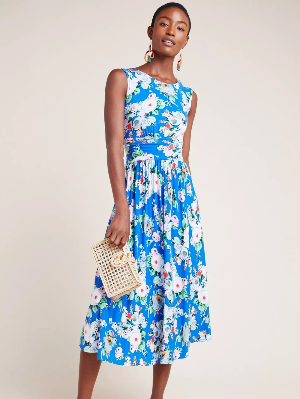 Anthropologie Maeve Kyla Floral Midi Dress - Picture 2 of 11